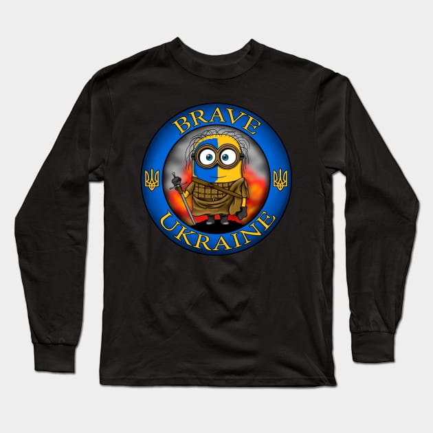 Brave Ukraine Long Sleeve T-Shirt by VicInFlight